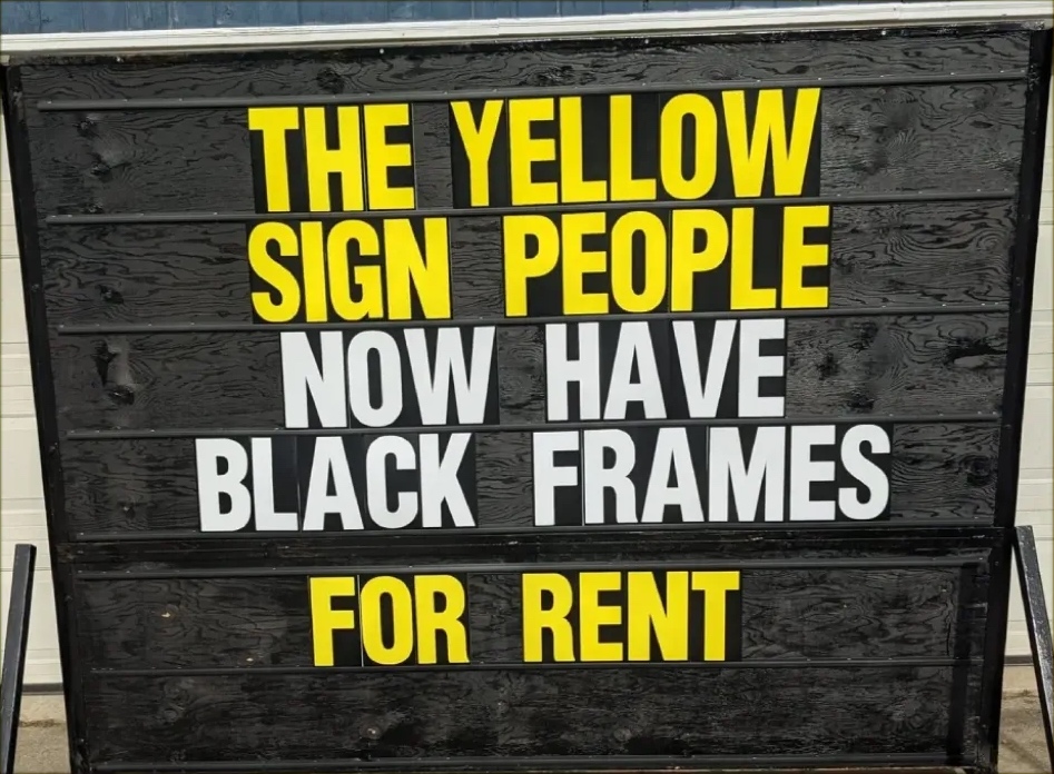 The Yellow Sign - The Old School Black 6x8 Frame